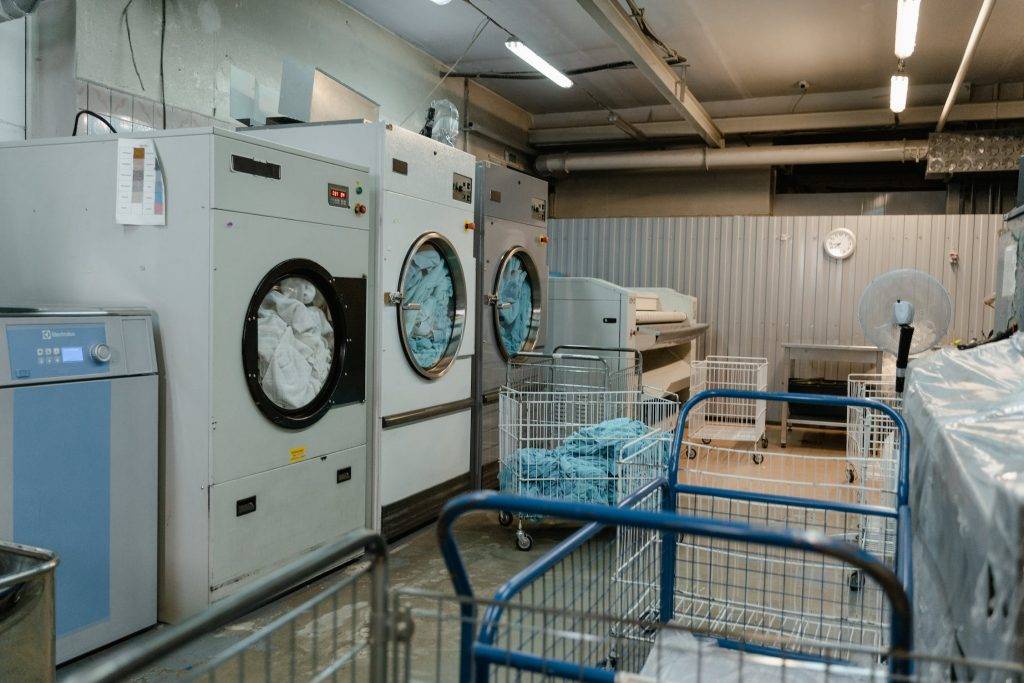 beeping dryer in a room