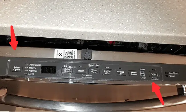 ge dishwasher test mode