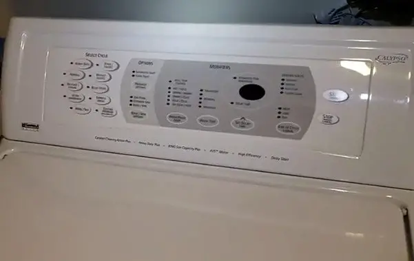 Exterior part of kenmore elite calypso washing machine