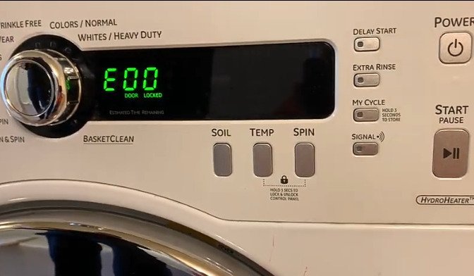 Ge washer center knob