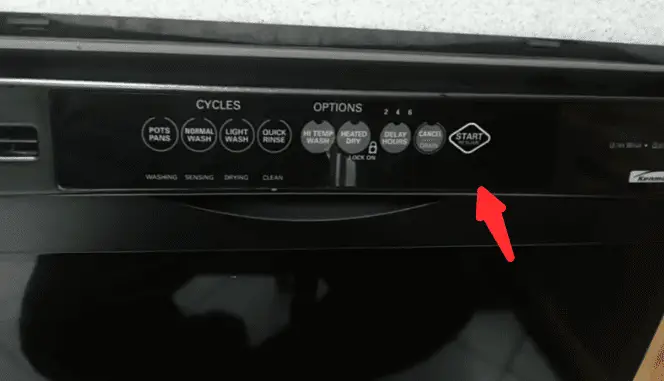 Buttons on Kenmore elite control panel