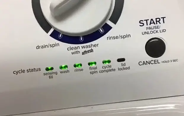 Lights blinking on amana washer