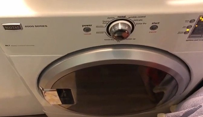 opening maytag bravos dryer