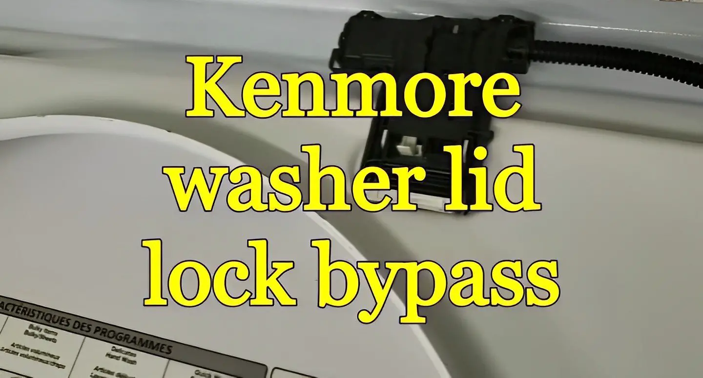Kenmore washer lid lock bypass
