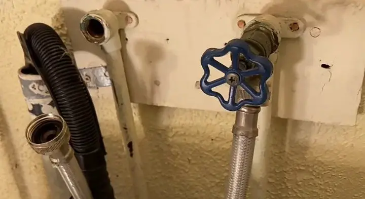 remove corrosion on washing machine valve
