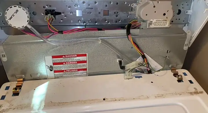 Flipping the top of the washer