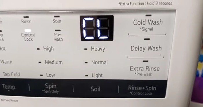 My washing machine says loc error code