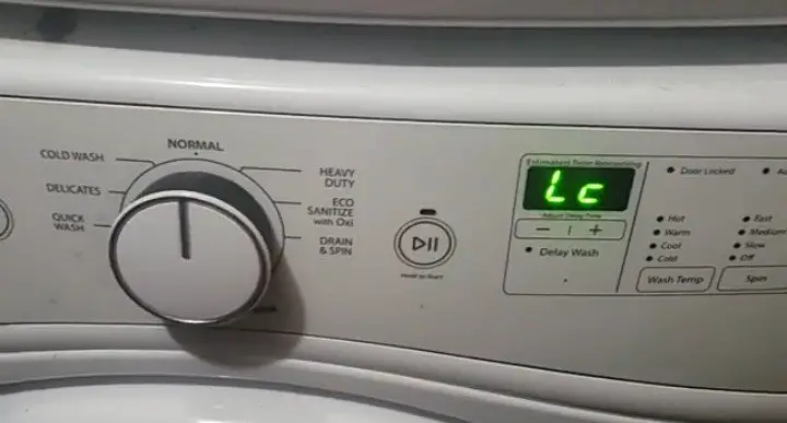 Washing machine lc code