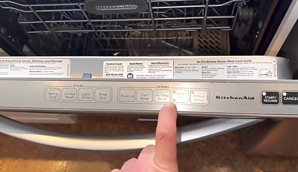 Diagnostic Mode on Kitchenaid Dishwasher