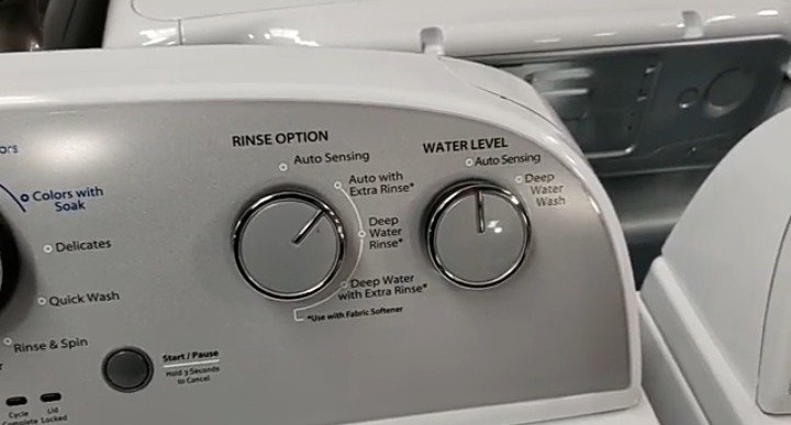 Whirlpool top load washer soak cycle