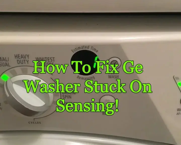 Ge washer stuck on sensing