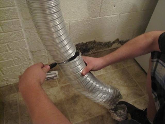 Cutting the vent hose