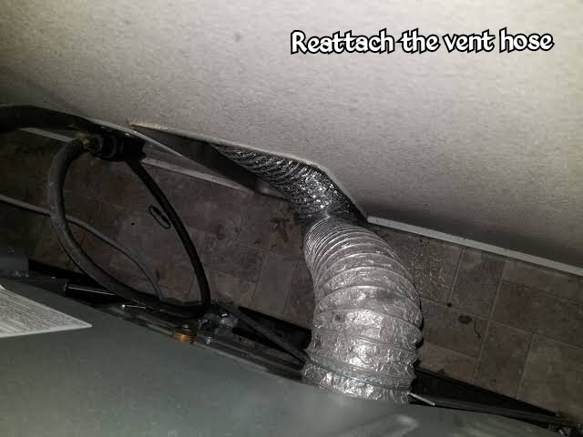 Reattaching a dryer vent hose