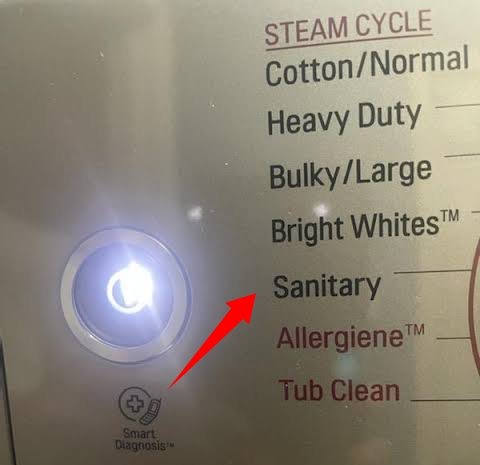 Sanitary Cycle on LG washing machine