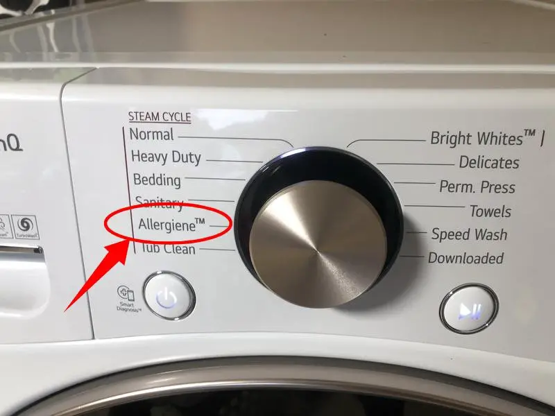 Allergiene cycle on lg washer