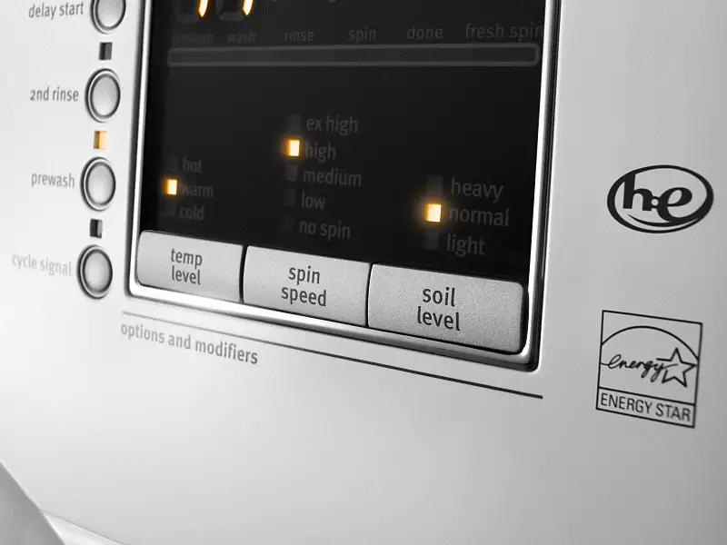 What is soil level on a washer