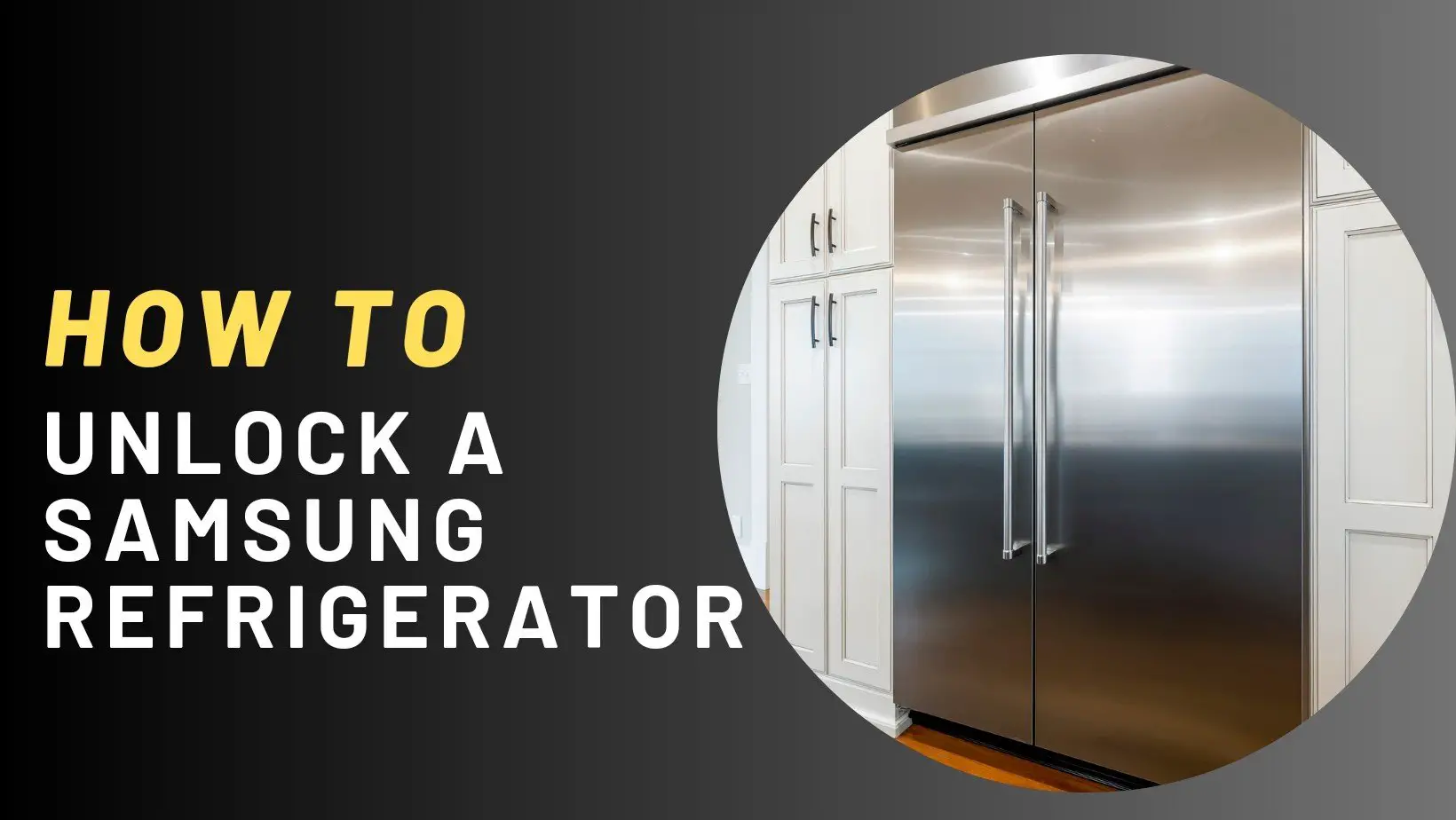 How to unlock a Samsung refrigerator