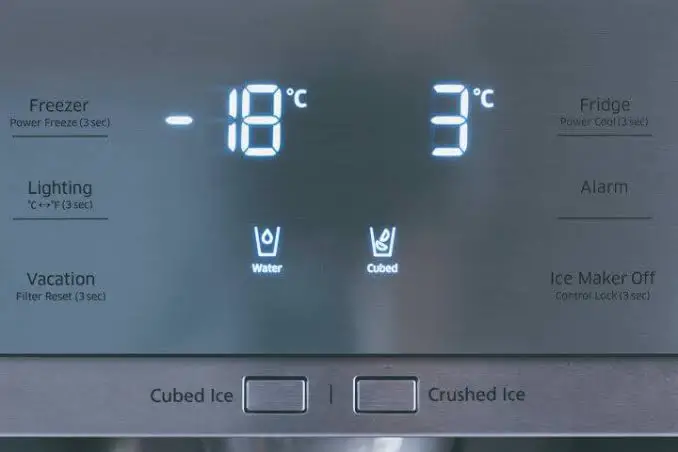 High temperature on Samsung refrigerator 