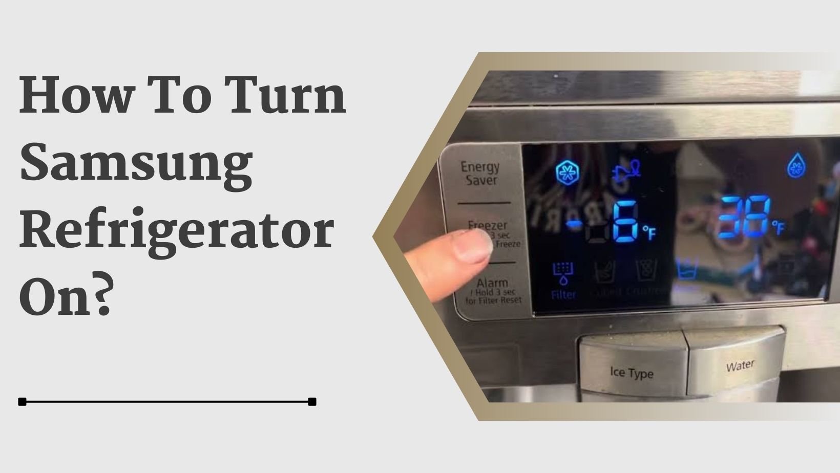 How To Turn Samsung Refrigerator On